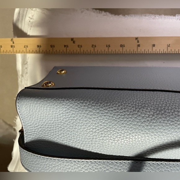 NWT  MICHAEL MICHAEL KORS  HAMILTON   PALE BLUE   LG NS TOTE  LEATHER - Picture 11 of 11